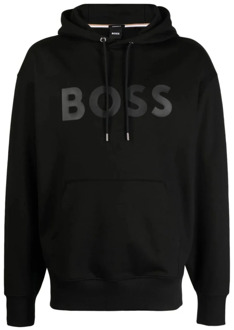 Hugo Boss Sullivan Sweatshirts Hugo Boss , Black , Heren - Xl,L,M