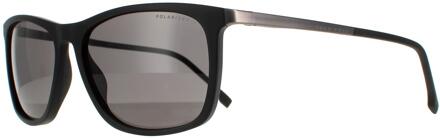 Hugo Boss Sunglasses Boss 1249/S/It 003 M9 Mat Black Gray Polarisated Zwart