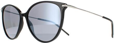 Hugo Boss Sunglasses Boss 1272/s 807 T4 Black Silver Mirror Zwart