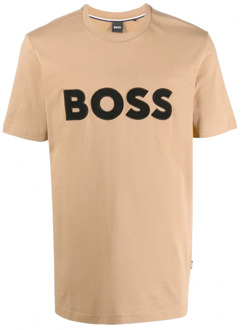 Hugo Boss T-Shirts Hugo Boss , Beige , Heren - 2Xl,S