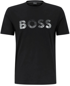 Hugo Boss T-Shirts Hugo Boss , Black , Heren - 2Xl,Xl,L,M,3Xl