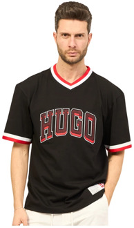 Hugo Boss T-Shirts Hugo Boss , Black , Heren - Xl,M