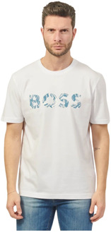 Hugo Boss T-Shirts Hugo Boss , White , Heren - 2Xl,L,M,S,3Xl