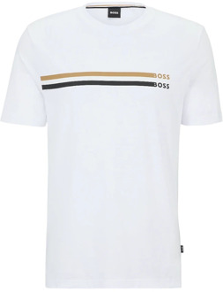 Hugo Boss T-Shirts Hugo Boss , White , Heren - L