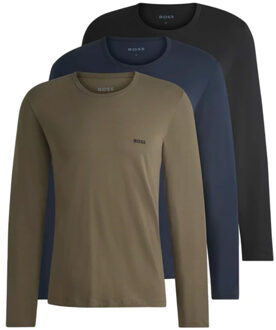 Hugo Boss T-shirts met lange mouw 3-pack Multi - XXL