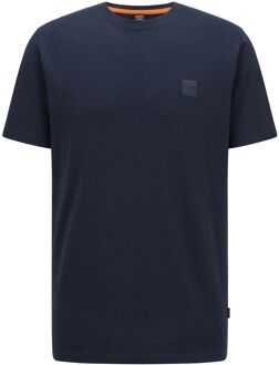 Hugo Boss Tales Logopatch T-Shirt Heren donker blauw - M