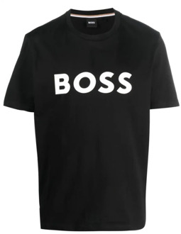 Hugo Boss Tiburt Stijlvol T-shirt Hugo Boss , Black , Heren - 2Xl,Xl,L,M,S