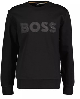 Hugo Boss Tijdloze elegantie: Zwarte Soleri Sweater voor heren Hugo Boss , Black , Heren - L,M,S