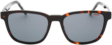 Hugo Boss Vierkante zonnebril heren (Havana Bruin/Grijs) Grijs/bruin - One Size