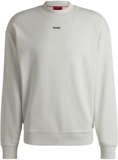 Hugo Boss Witte Crewneck Katoenen Trui Hugo Boss , White , Heren - 2Xl,Xl,L,M