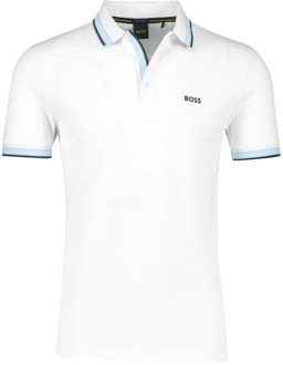 Hugo Boss Witte polo shirt met korte mouwen Hugo Boss , White , Heren - 4Xl,3Xl