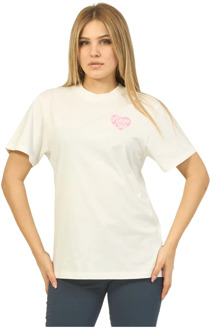 Hugo Boss Witte Tie-Dye Grafische T-shirt Hugo Boss , White , Dames - M,S,Xs