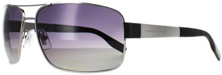 Hugo Boss Zonnebril 0521/s Ofr/wj Heren Gepolariseerd Zilver/grijs