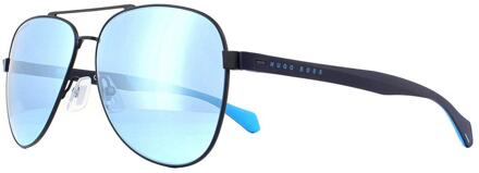 Hugo Boss Zonnebril 1077/s Fll/3j Heren Spiegelend Matblauw/blauw
