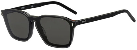 Hugo Boss Zonnebril 1110/cs Clip-on Heren Cat. 3 Wayfarer Zwart