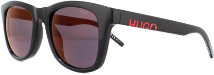 Hugo Boss Zonnebril Hg 1070/s 807/ao Cat. 3 Rond Zwart/rood