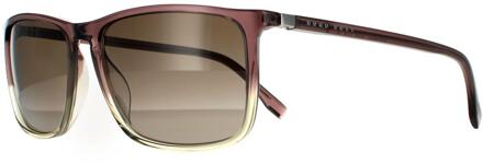 Hugo Boss Zonnenbril Boss 0665/S/It Nux Ha Brown Gray Brown Gradient - maat Bruin
