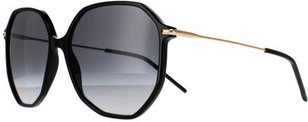 Hugo Boss Zonnenbril Boss 1329/s 807 9o zwart goud donkergrijze gradiënt