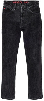 Hugo Boss Zwarte Denim Jeans voor Heren Hugo Boss , Black , Heren - W33,W34,W32,W30,W31,W29,W36