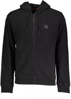 Hugo Boss Zwarte Katoenen Hoodie Hugo Boss , Black , Heren - 2Xl,Xl,L,M,S