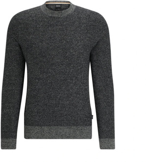 Hugo Boss Zwarte Sweaters, Heren Marameo Pullover Hugo Boss , Black , Heren - Xl,L,M