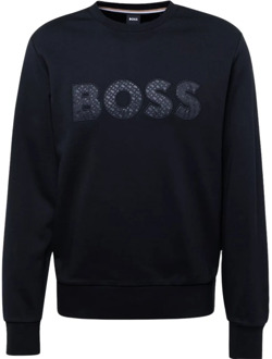 Hugo Boss Zwarte Sweatshirt - Xxl, Soleri Hugo Boss , Blue , Heren - 2Xl,Xl,L,M,S,3Xl