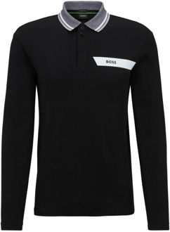 Hugo Boss Zwarte T-shirts en Polos met Onberispelijke Stijl Hugo Boss , Black , Heren - M,S