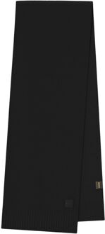 Hugo Boss Zwarte wollen sjaal Mannen herfst/winter Hugo Boss , Black , Heren - ONE Size