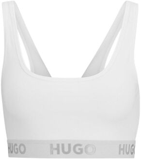 HUGO Bralette Sportief Logo Wit - 2XL