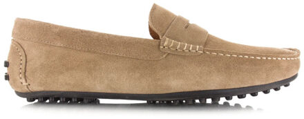 hugo corda suède loafers taupe loafers heren Beige - 41