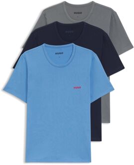 HUGO Cotton Jersey Crew Shirt Heren (3-pack) - XXL
