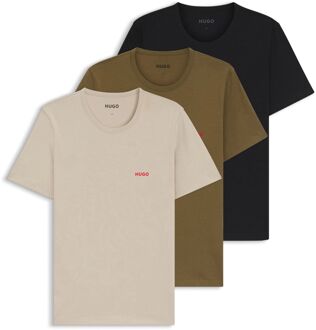HUGO Cotton Jersey Crew Shirt Heren (3-pack)