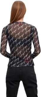 HUGO Dames/Dames Diralina 3 T-Shirt (Zwart, Wit) - maat