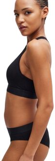 HUGO Dames/Dames Effen Logo Slips (Zwart)
