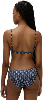 HUGO Dames/Dames Monogram Driehoek Cups Bikinitop (Blauw/Wit)