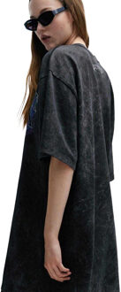 HUGO Dames/Dames Nelaja Katoenen Jersey Oversized T-shirt Jurk (Zwart)