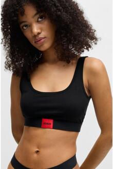 HUGO Dames/Dames Red Label Logo Bralette (Zwart) - XS
