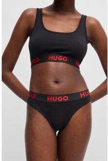 HUGO Dames/Dames Sporty Logo String (Zwart) - XS