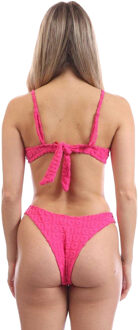 HUGO Dames/Dames Tanga Bikini Set (Roze) - L