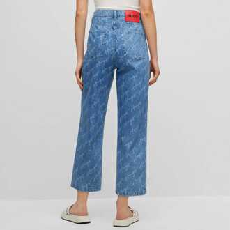 HUGO Dames Hugo 933 Regular-Fit Jeans in Blauw - maat