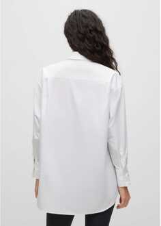 HUGO Dames Hugo Ennia Blouse in Wit