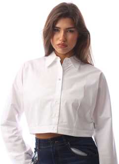 HUGO Dames Hugo Etsoukie Blouse in Wit