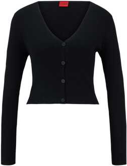 HUGO Dames Hugo Sanderin Vest in Zwart - maat