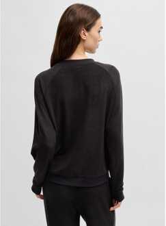 HUGO Dames Hugo Snoozie Lounge Sweatshirt in Zwart