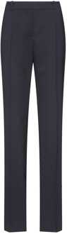 HUGO Dames Hugo The Regular Broek in Donkerblauw