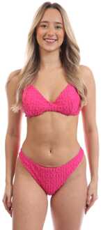 HUGO Dames Hugo Towel Tanga Bikini in Roze