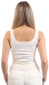 HUGO Dames Logo Tanktop (Natuurlijk) Naturel - S