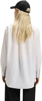 HUGO Dames Oversized Blouse (Wit) - EU 36 / UK 8