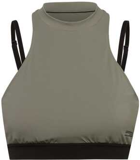 HUGO Damestop Hugo Demalina in Khaki Kaki