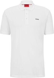 HUGO Donos Polo Heren wit - L